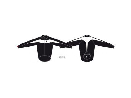 Bunda Specialized Outwear Windjacket černá/bílá