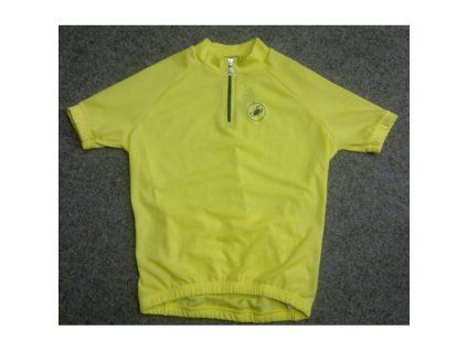 Cyklistický dres dětský Castelli žlutá vel. 150 VÝPRODEJ