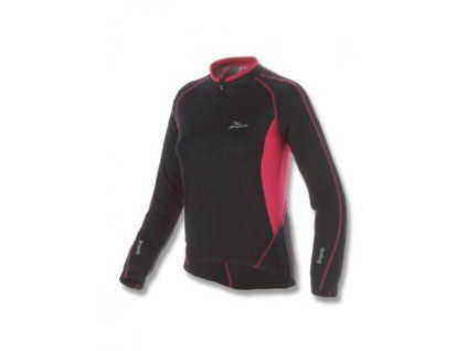 Rogelli Aprillia dámský dres dlouhý rukáv černá/růžová