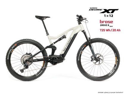 Lee Cougan E-Quest – Brose S / 725 Wh, 20 Ah / Shimano XT 1x12 Bílá